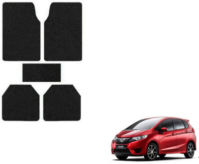 MOCKHE Rubber, Plastic Standard Mat For  Honda Jazz(Black)