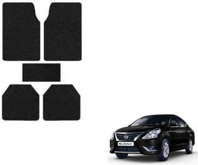 MOCKHE Rubber, Plastic Standard Mat For  Nissan Sunny(Black)