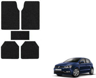 MOCKHE Rubber, Plastic Standard Mat For  Volkswagen Polo(Black)