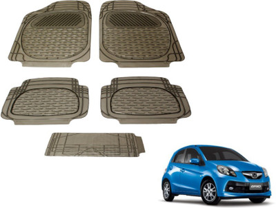MOCKHE PVC (Polyvinyl Chloride) Standard Mat For  Honda Brio(Grey)