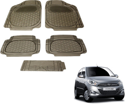 MOCKHE PVC (Polyvinyl Chloride) Standard Mat For  Hyundai i10(Grey)