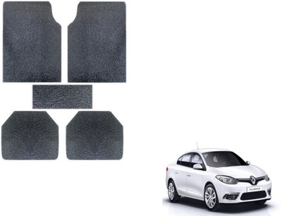 MOCKHE Rubber, Plastic Standard Mat For  Renault Fluence(Grey)