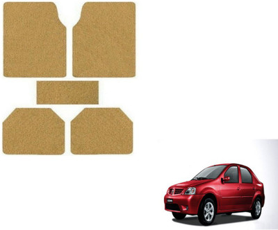 MOCKHE Rubber, Plastic Standard Mat For  Mahindra Logan(Beige)