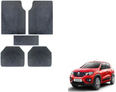 MOCKHE Rubber, Plastic Standard Mat For  Renault Kwid(Grey)