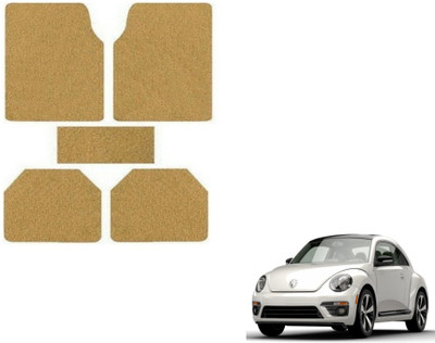 MOCKHE Rubber, Plastic Standard Mat For  Volkswagen Beetle(Beige)