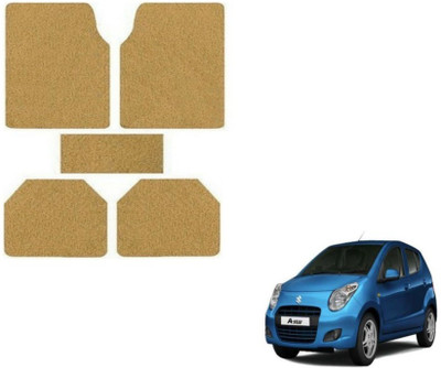 MOCKHE Rubber, Plastic Standard Mat For  Maruti Suzuki A-Star(Beige)