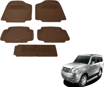 MOCKHE PVC (Polyvinyl Chloride) Standard Mat For  Tata Sumo Grand(Brown)