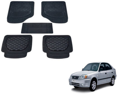MOCKHE PVC (Polyvinyl Chloride) Standard Mat For  Hyundai Accent(Black)