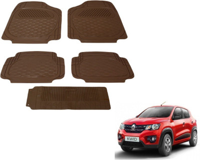 MOCKHE PVC (Polyvinyl Chloride) Standard Mat For  Renault Kwid(Brown)