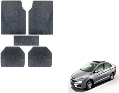 MOCKHE Rubber, Plastic Standard Mat For  Honda City(Grey)