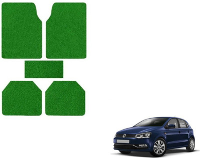 MOCKHE Rubber, Plastic Standard Mat For  Volkswagen Polo(Green)