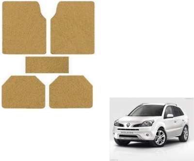 MOCKHE Rubber, Plastic Standard Mat For  Renault Koleos(Beige)