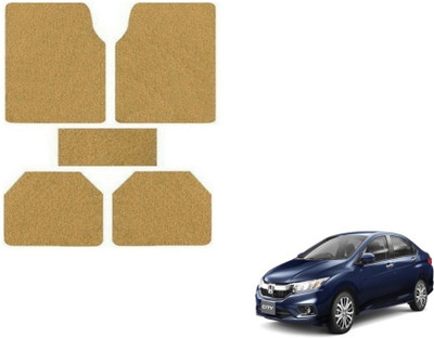 MOCKHE Rubber, Plastic Standard Mat For  Honda New City(Black)