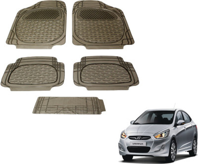 MOCKHE PVC (Polyvinyl Chloride) Standard Mat For  Hyundai Fluidic Verna(Grey)