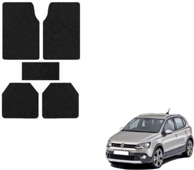 MOCKHE Rubber, Plastic Standard Mat For  Volkswagen Polo Cross(Black)