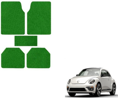 MOCKHE Rubber, Plastic Standard Mat For  Volkswagen Beetle(Green)