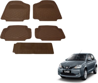 MOCKHE PVC (Polyvinyl Chloride) Standard Mat For  Toyota Etios Liva(Beige)