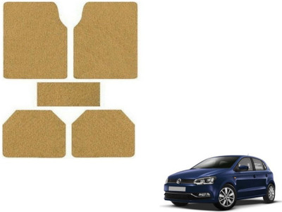 MOCKHE Rubber, Plastic Standard Mat For  Volkswagen Polo(Beige)