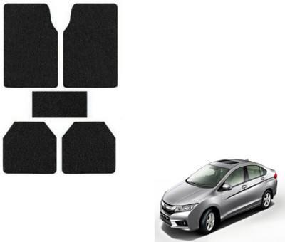MOCKHE Rubber, Plastic Standard Mat For  Honda City(Black)
