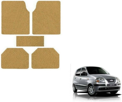 MOCKHE Rubber, Plastic Standard Mat For  Hyundai Santro(Beige)