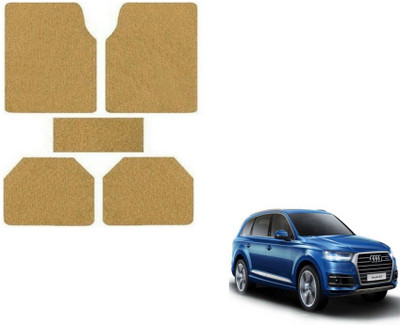 MOCKHE Plastic, Rubber Standard Mat For  Audi Q7(Beige)
