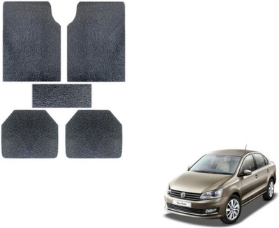 MOCKHE Rubber, Plastic Standard Mat For  Volkswagen Vento(Grey)