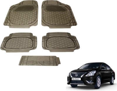 MOCKHE PVC (Polyvinyl Chloride) Standard Mat For  Nissan Sunny(Grey)