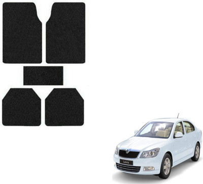 MOCKHE Rubber, Plastic Standard Mat For  Skoda Laura(Black)
