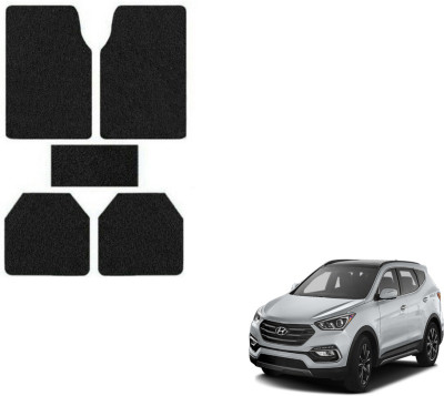 MOCKHE Plastic, Rubber Standard Mat For  Hyundai SantaFe(Black)