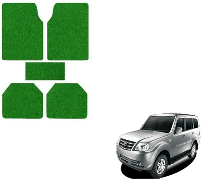 MOCKHE Rubber, Plastic Standard Mat For  Tata Sumo Grand(Green)