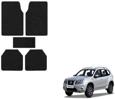 MOCKHE Rubber, Plastic Standard Mat For  Nissan Terrano(Black)