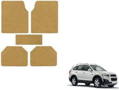 MOCKHE Plastic, Rubber Standard Mat For  Chevrolet Captiva(Beige)