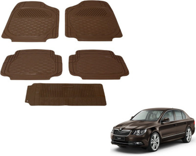 MOCKHE PVC (Polyvinyl Chloride) Standard Mat For  Skoda Superb(Beige)