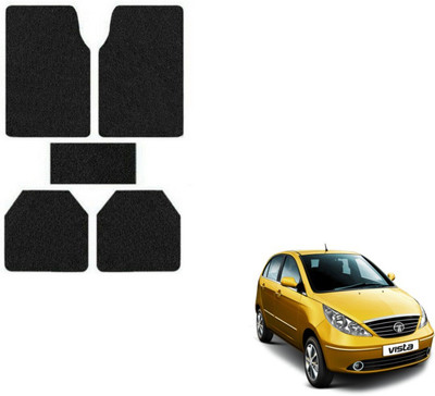 MOCKHE Rubber, Plastic Standard Mat For  Tata Indica Vista(Black)