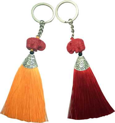 MGP FASHION small elephant red and yellow combo Key Chain(Multicolor)