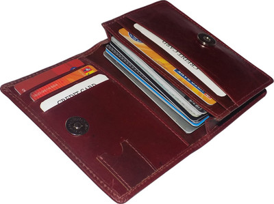 

Style 98 Men Brown Genuine Leather Wallet(5 Card Slots)