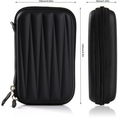 AlexVyan Pouch for HP 1 TB Wired External Hard Disk Drive Drive (Casing Case Cover Enclosure)(Black, Shock Proof)