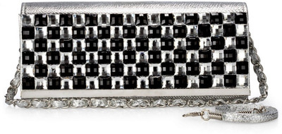 

V2A Casual Silver Clutch