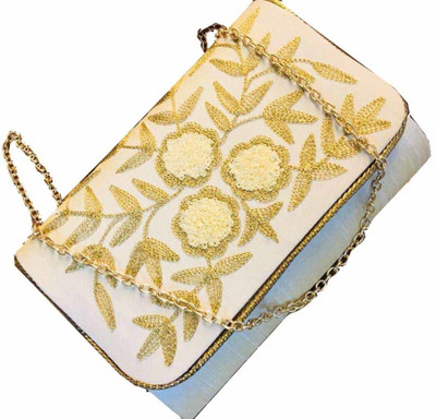 

Craftbazaar Party Khaki Clutch