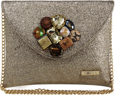 

Horra Casual Gold Clutch
