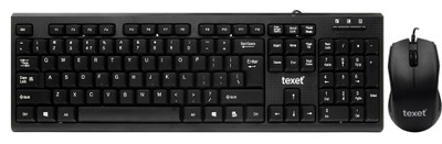 

Texet V001WPS Wired Keyboard Mouse Combo Combo Set