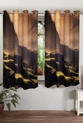

Lushomes 152 cm (5 ft) Polyester Window Curtain Single Curtain(Printed, Multicolor)