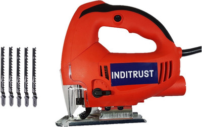 

Inditrust 700 W jigsaw machine with 5 T244d wood cutting blades Wood Cutter
