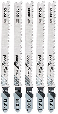 

Bosch T101B jigsaw blades 5pc pack ideal for clean wood cutting Wood Cutter