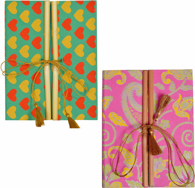 

DI-KRAFT A5 Diary(Set of 2 Handmade Paper Diary, Multicolor5, Pack of 2)
