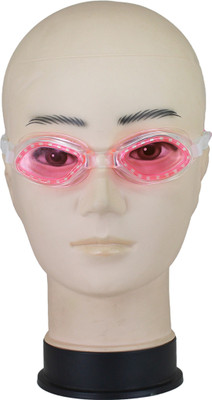 

Neska Moda Adult Anti-Fog UV Protected Swimming Goggles(Pink), Pink;white