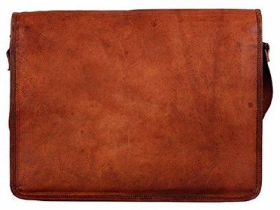 

mangalmurti 18 inch Laptop Messenger Bag(Brown)