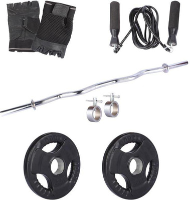 

Royal 2.5 Kg 2 Pc Olympic Plates 55 MM with 1 Silver 3 Ft Zig Zag Rod with Lock Skipping Rops & Hand Gloves Home Gym Combo(0 - 20 kg)