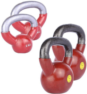 

Royal 2 Kg 2 Pc Kettle Bell with 6 Kg 2 Pc Kettle Bell Gym & Fitness Kit