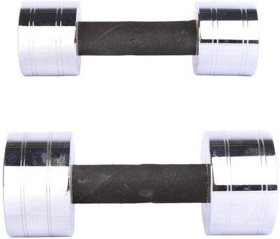 

Royal 5 Kg 1 Pc Chrome Dumbell with 7.5 Kg 1 Pc Chrome Dumbell Fixed Weight Dumbbell(12.5 Kg), Colored